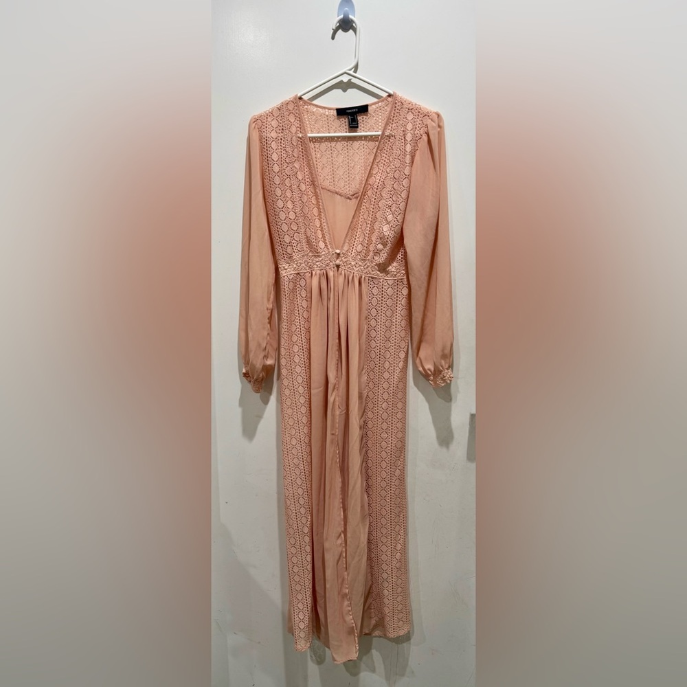 Forever 21 Blush Lace Detail Dress